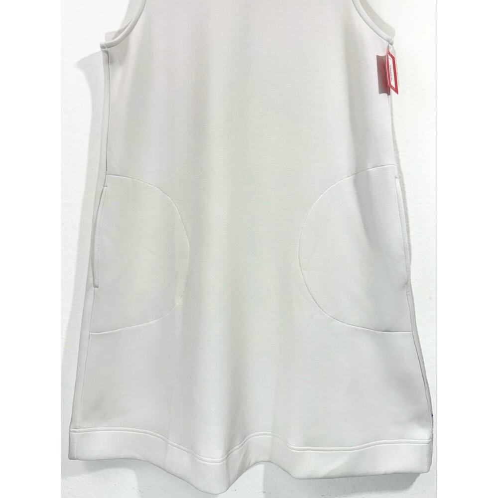 SPANX AirEssentials Sleeveless Mock Neck Dress White Cloud Size M NWT 50416R - Picture 7 of 12